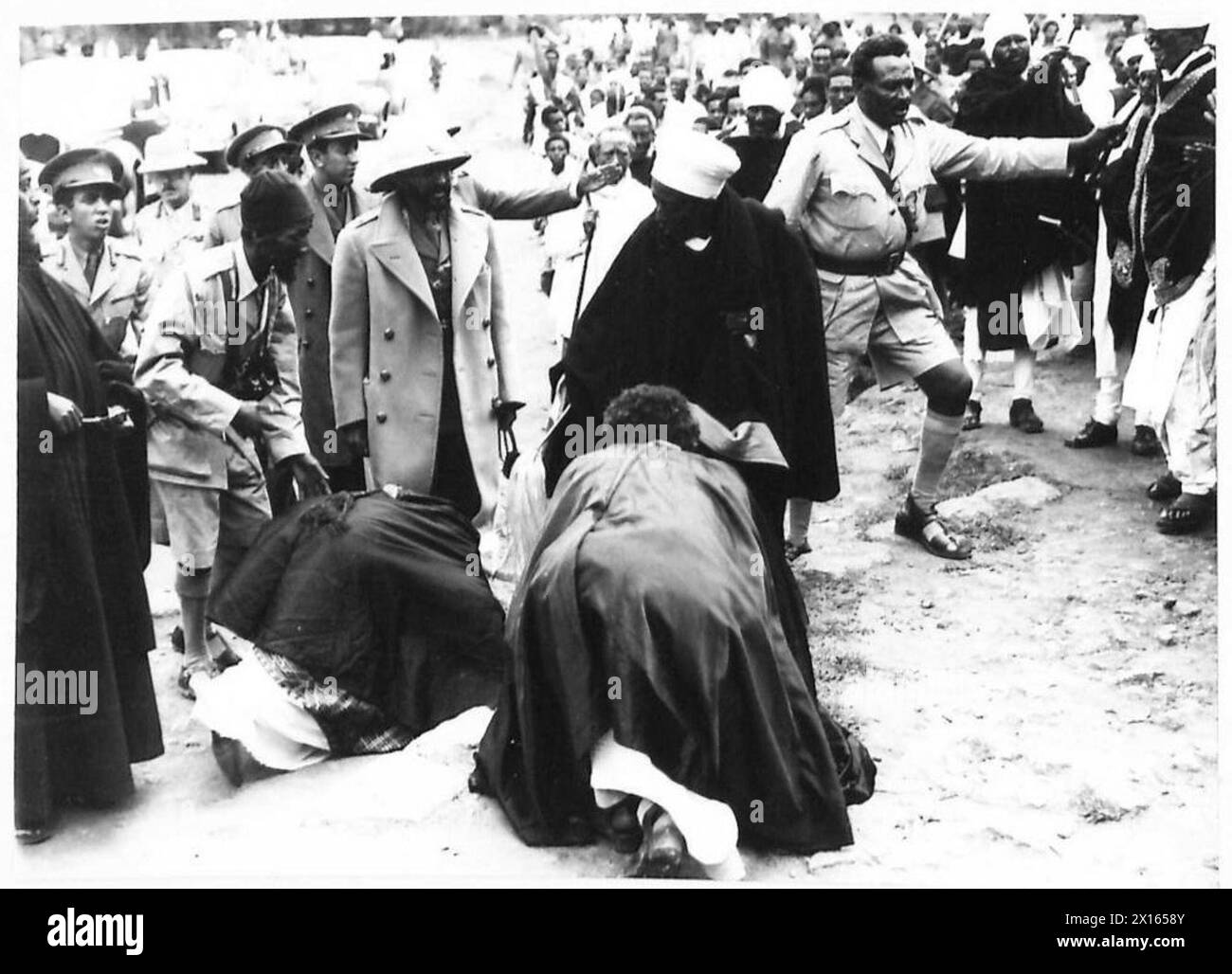 Emperor Haile Selassie enters Addis Ababa, leaving the Church of ...