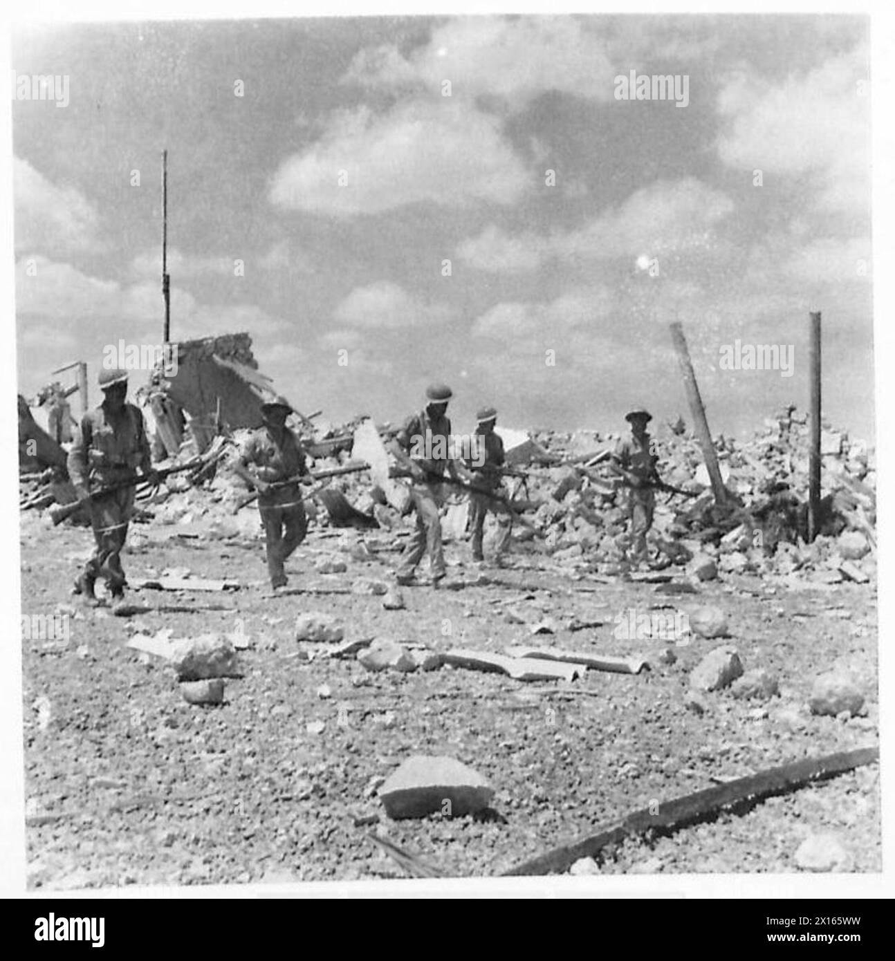 SCENES IN A RUINED FORT WHICH IS NOW IN BRITISH HANDS AFTER FIERCE ...