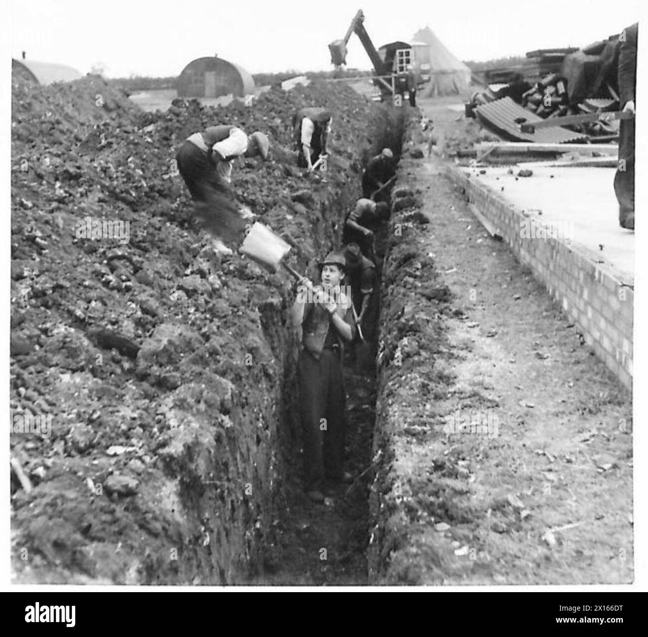 Sanitation trench Cut Out Stock Images & Pictures Alamy