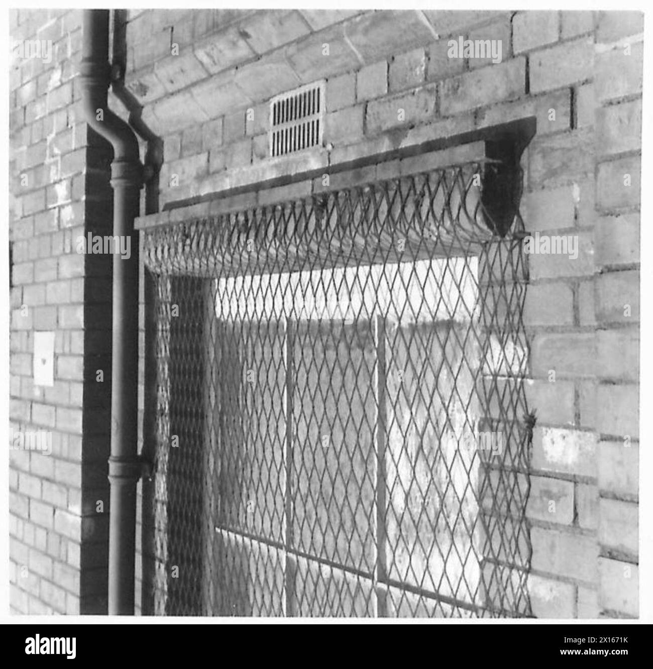 MILITARY DETENTION BARRACKS CARRICKFERGUS Window. Shows means