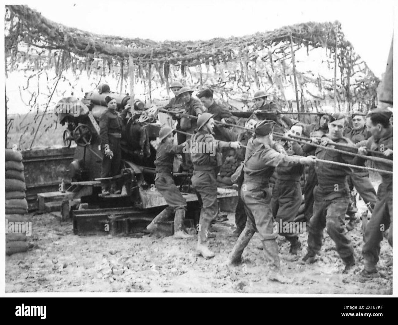 Newfoundland gunners perform routine operation and handling of a 9.2 ...