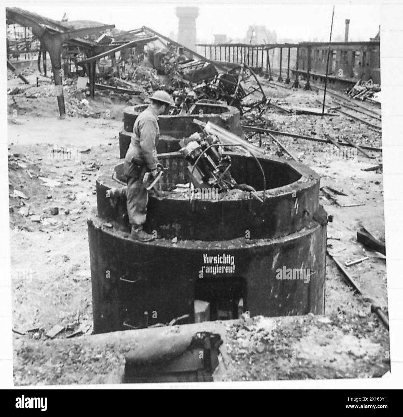 Extensive reconstruction Black and White Stock Photos & Images - Alamy