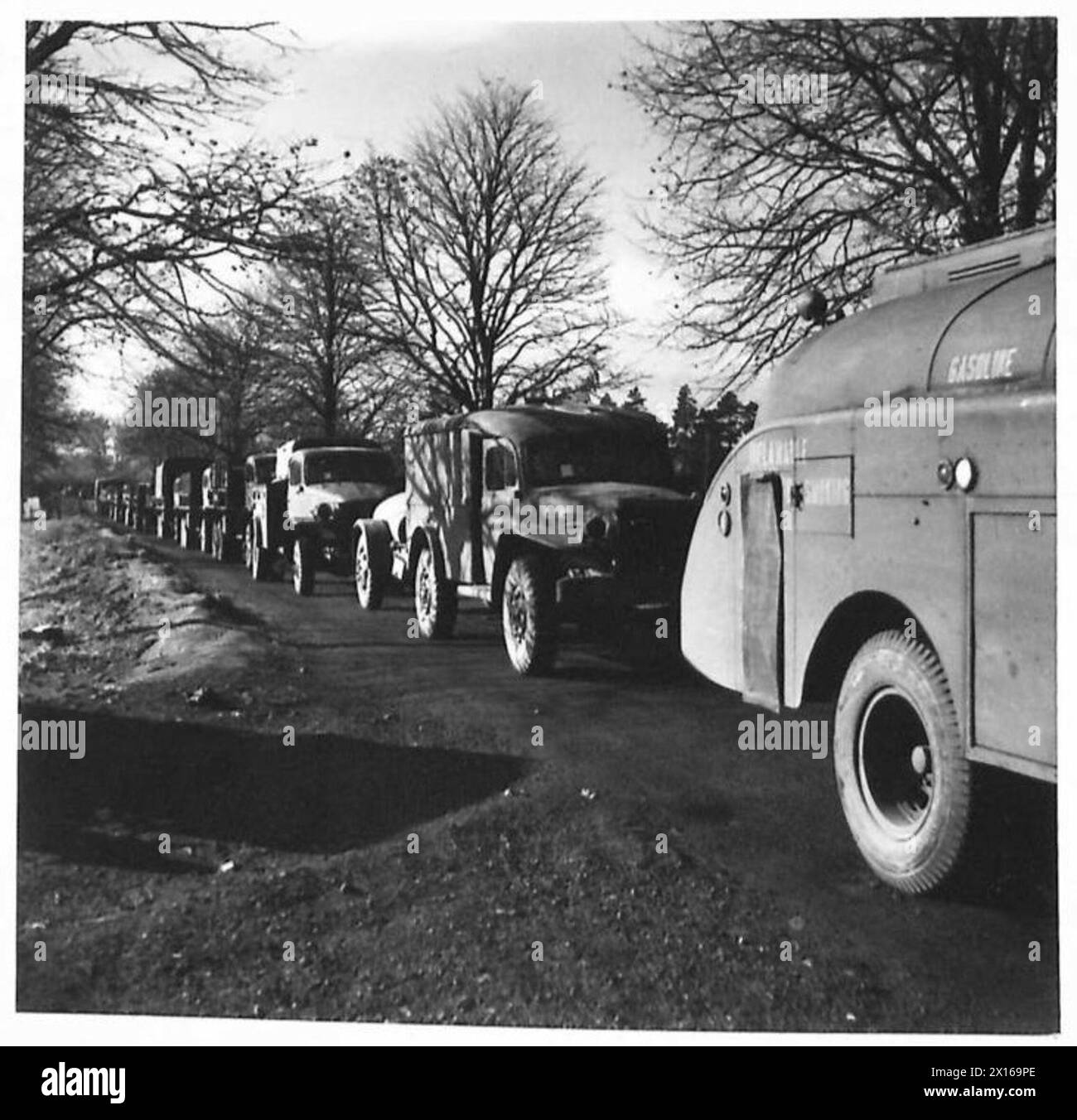 Large delivery vehicle Black and White Stock Photos & Images - Alamy