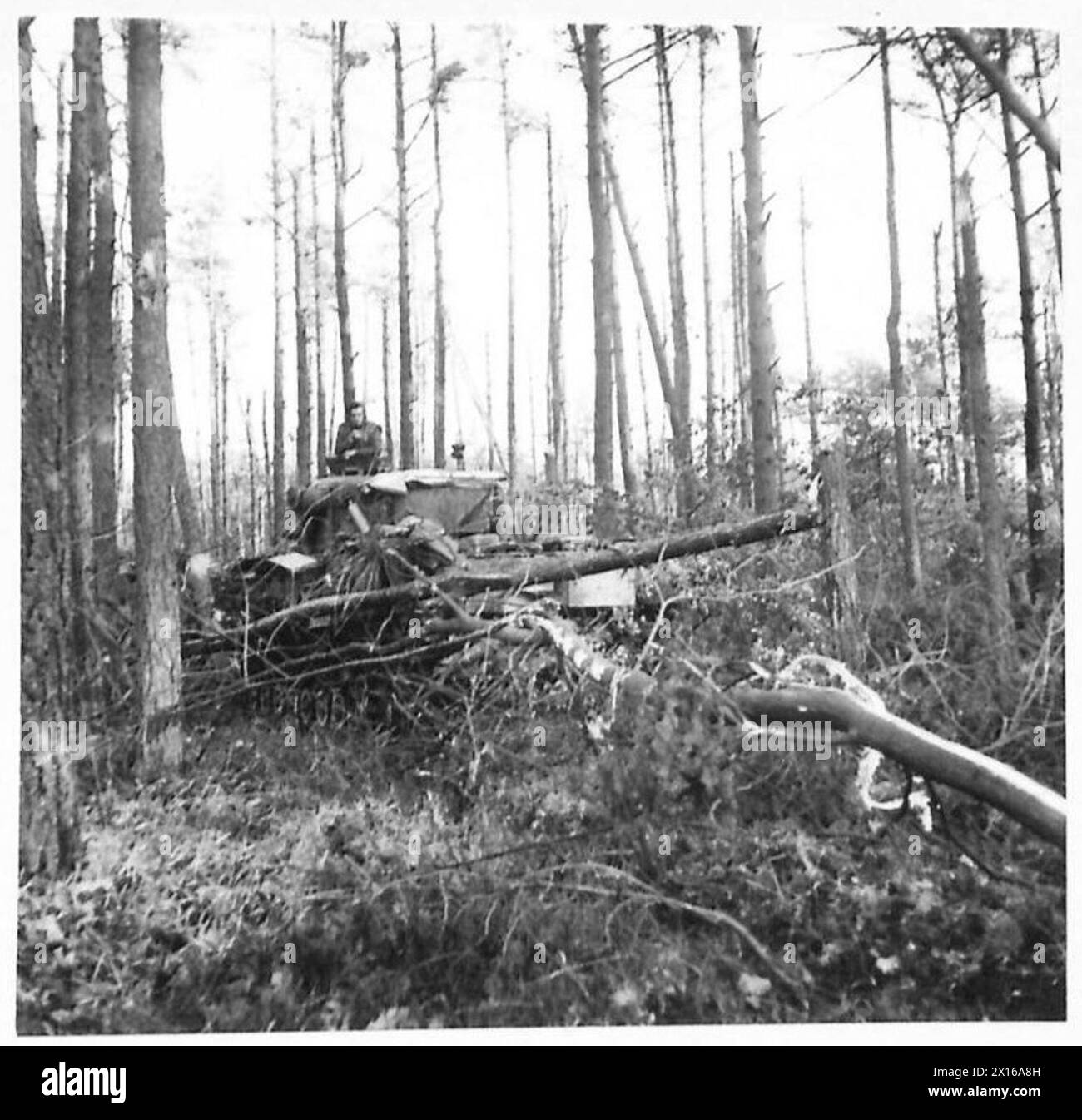 BRITISH TANKS IN NW EUROPE 1944-45 - A Churchill tank of 147th Regiment ...