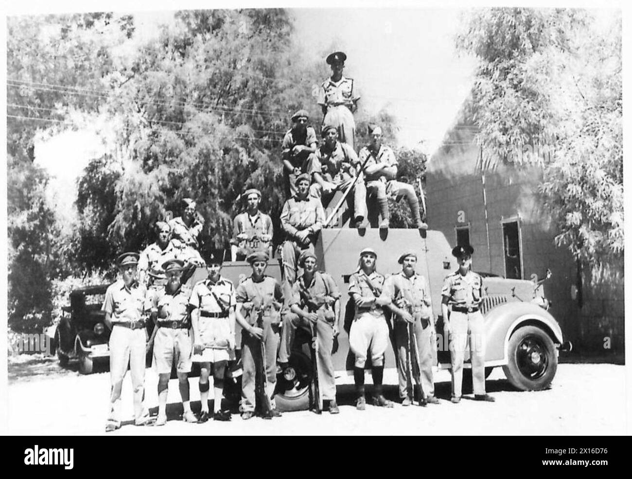 COUNTY SERIES THE PALESTINE POLICE - An armoured car crew of the Police ...