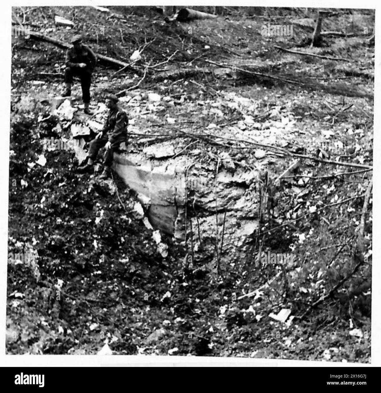 WRECKED FLYING BOMB SITES - The R.A.F. have been bombing flying bomb ...