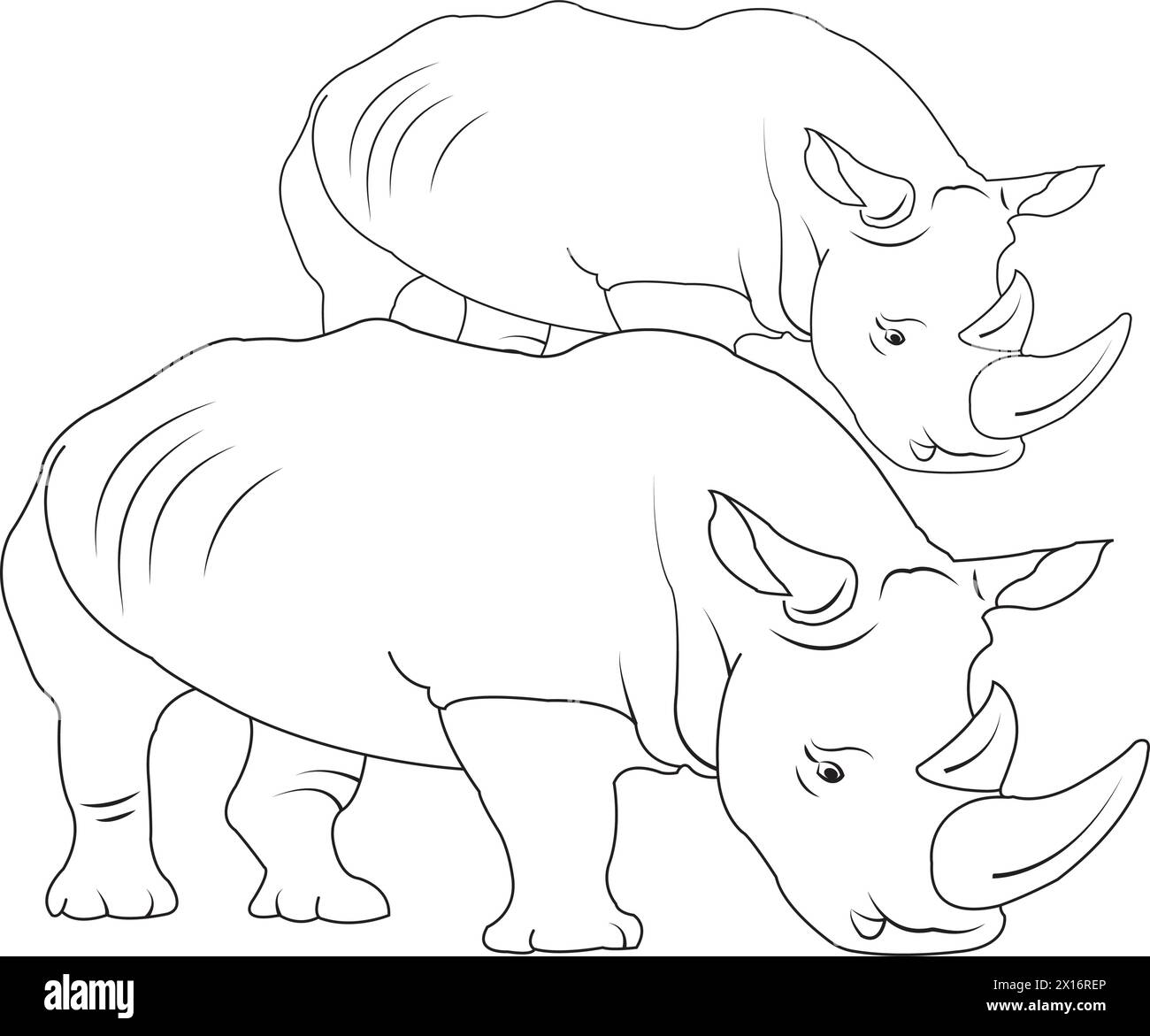 Rhino icon vector illustration symbol design Stock Vector