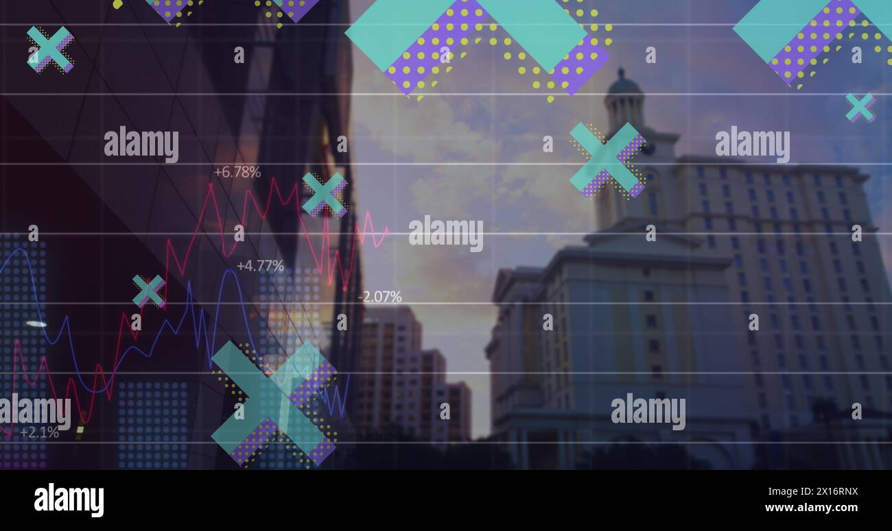 Digital image graph floating hi-res stock photography and images - Alamy