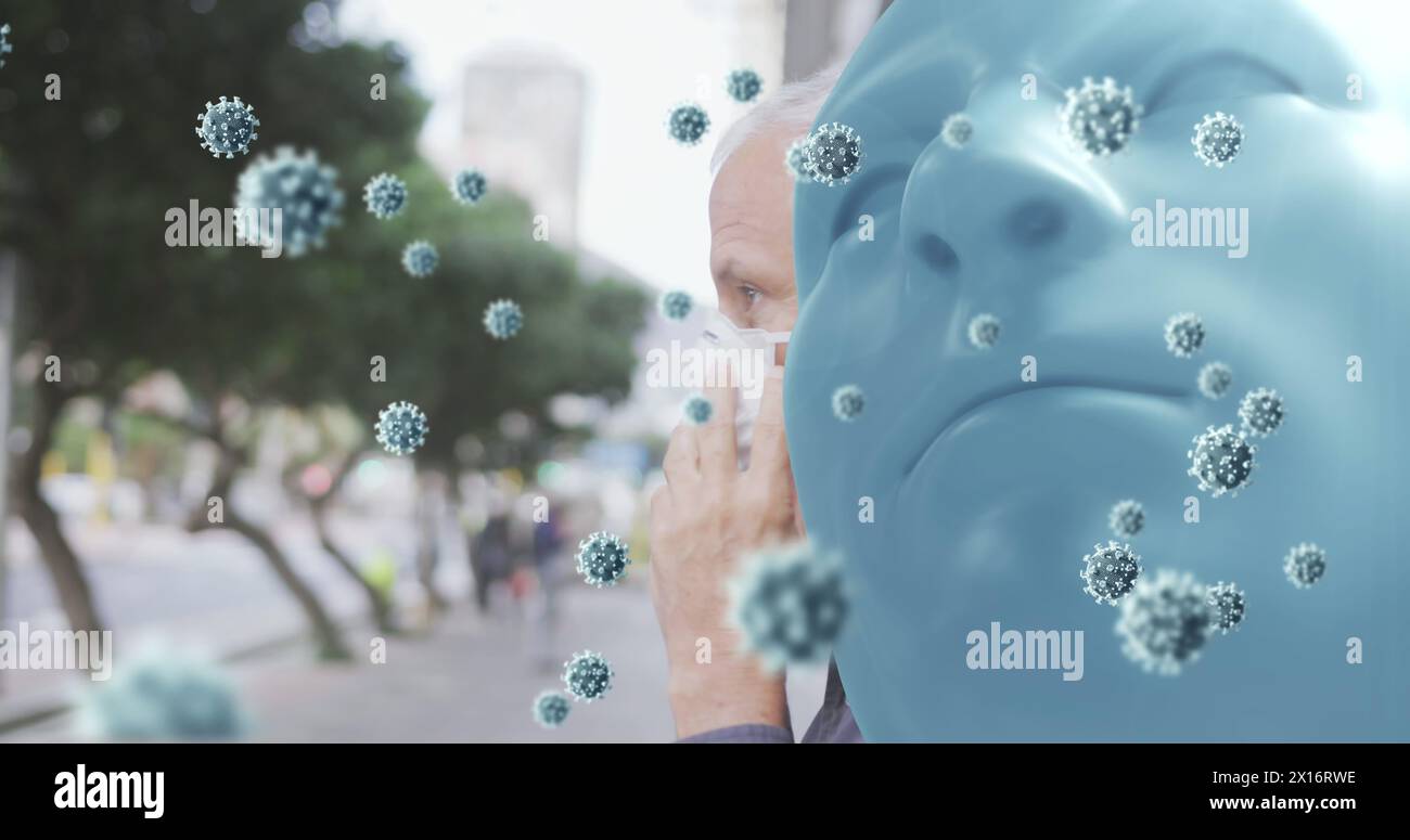 Animation man wearing face mask hi-res stock photography and images - Alamy