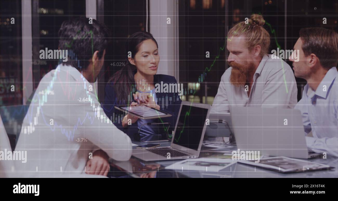 Business people discussing in office Stock Photo