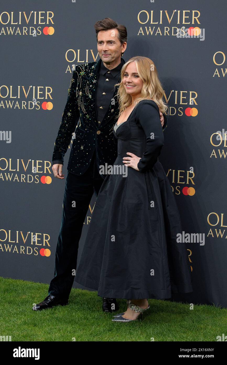 London UK 14th Apr 2024 Actor David Tennant And His Wife Georgia london-uk-14th-apr-2024-actor-david-tennant-and-his-wife-georgia