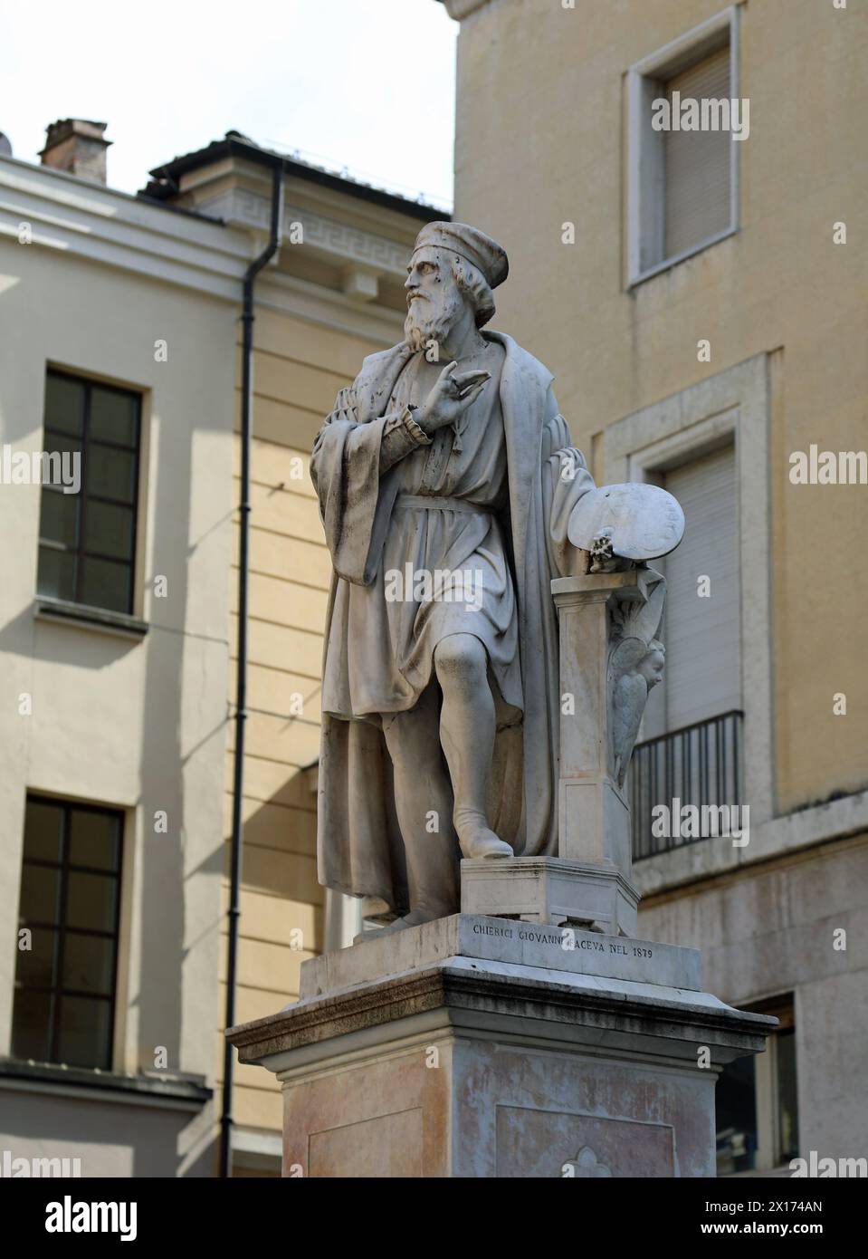 Francesco Mazzola monument at Parma in northern Italy Stock Photo