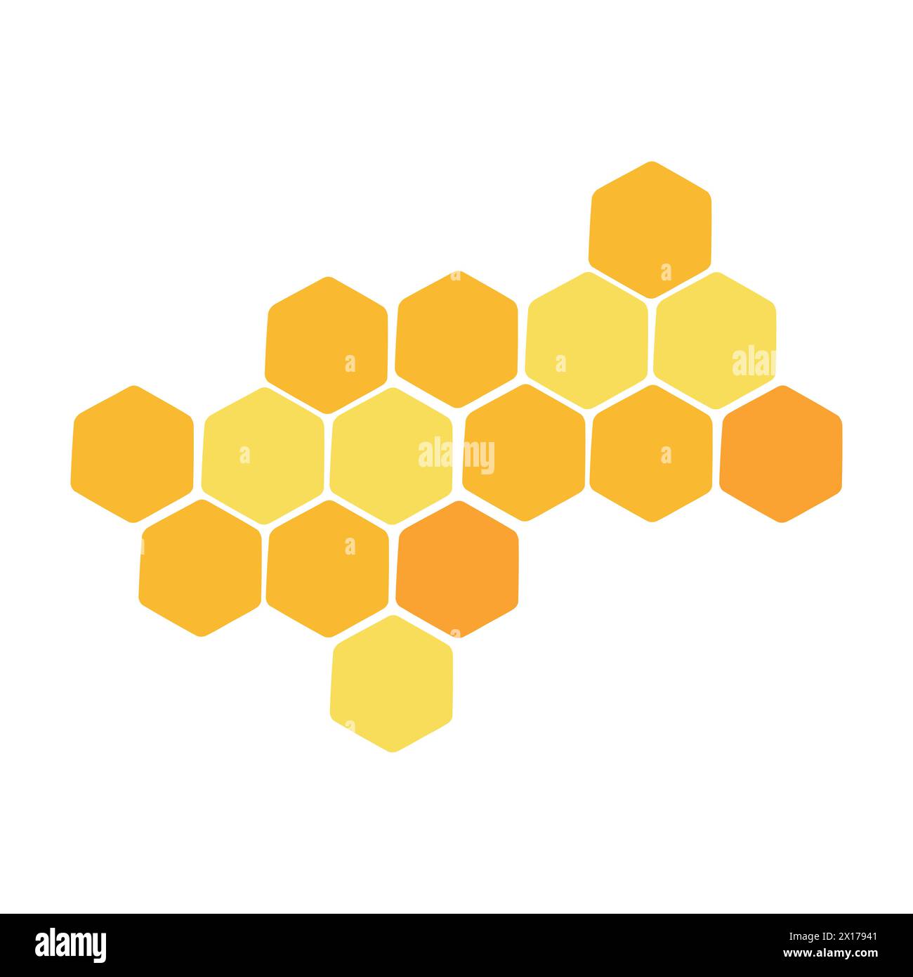 a honeycomb icon on a white background. the design is in a flat style ...