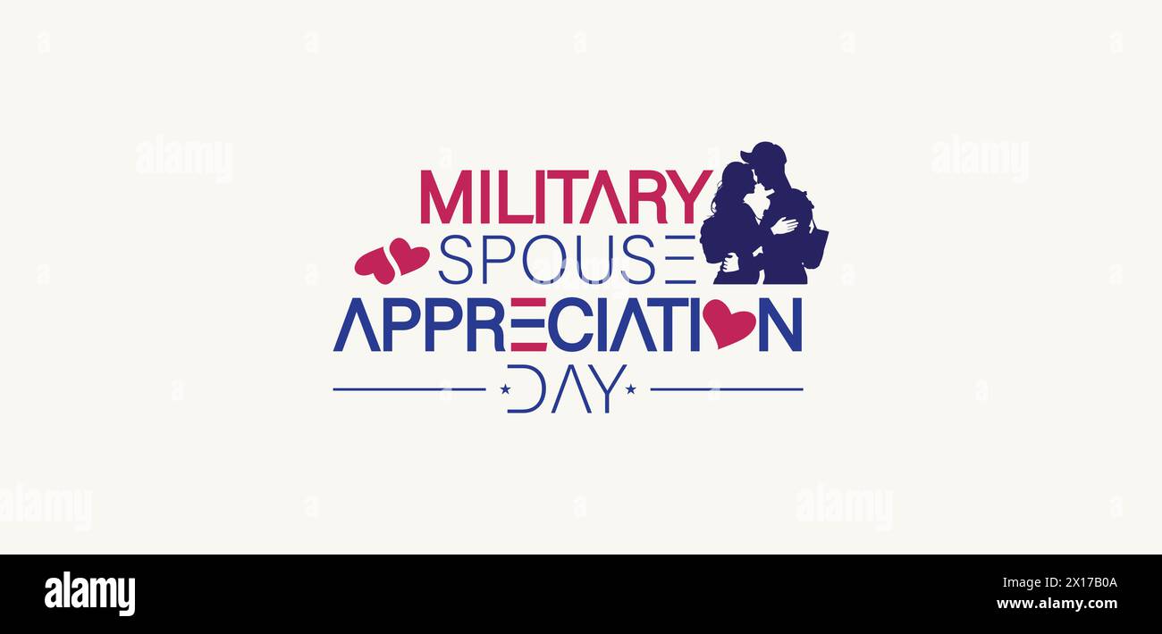 Celebrity Military Spouse Appreciation Day with Style Stock Vector