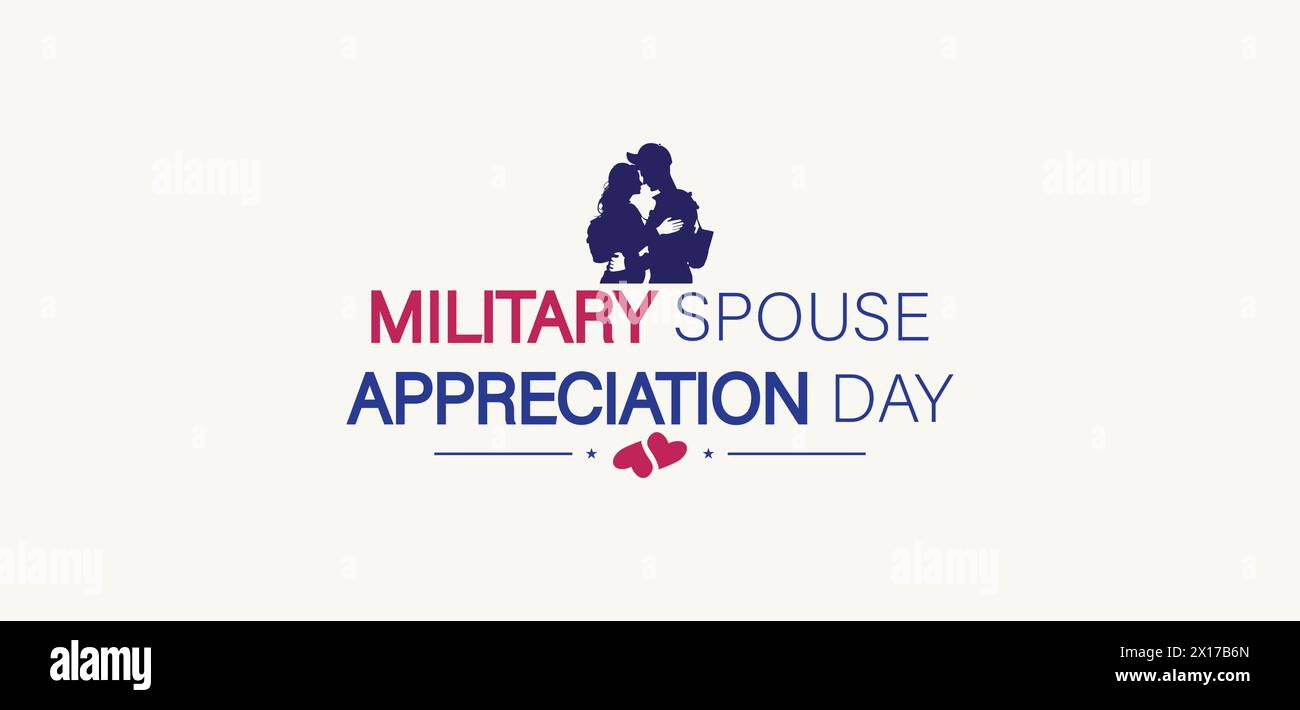 Military Spouse Appreciation Day Very Beautiful Design Stock Vector