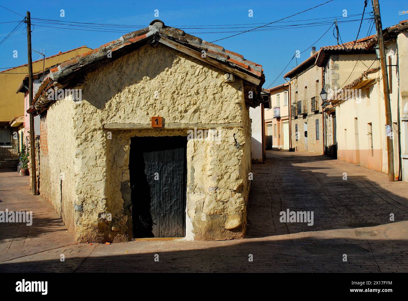 Rustic town of Torremocha del Jarama, Madrid, Spain Stock Photo