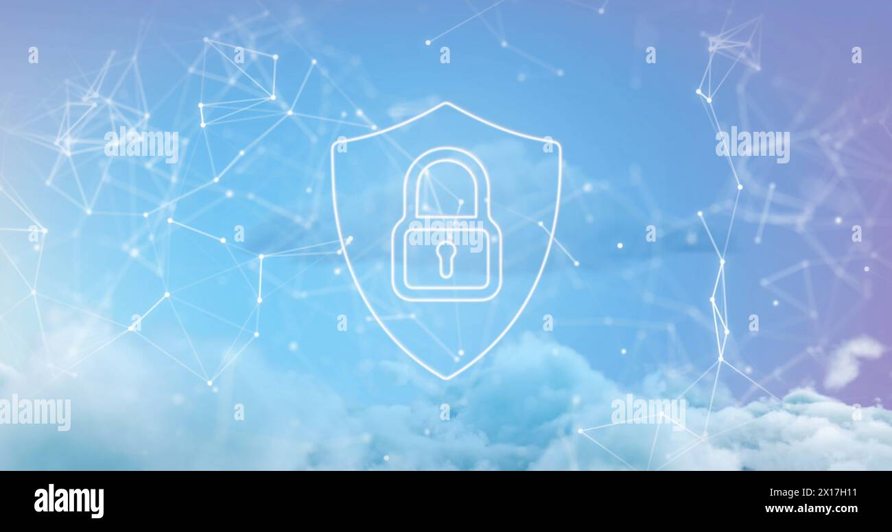 Animation cloud icons connections data hi-res stock photography and ...
