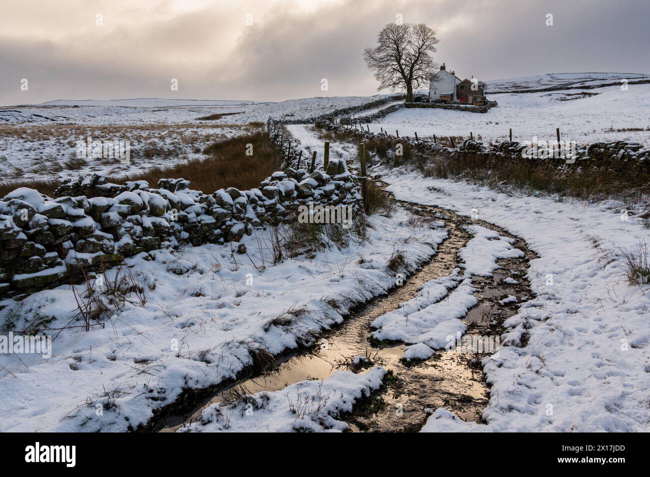 Winter in St. John's Chapel, County Durham Stock Photo Alamy