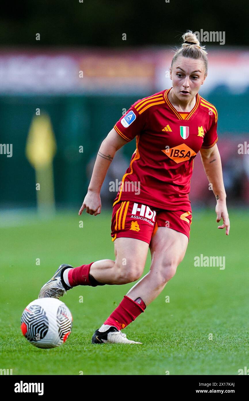 Rome, Italy. 15th Apr, 2024. Giada Greggi of AS Roma during the Women ...
