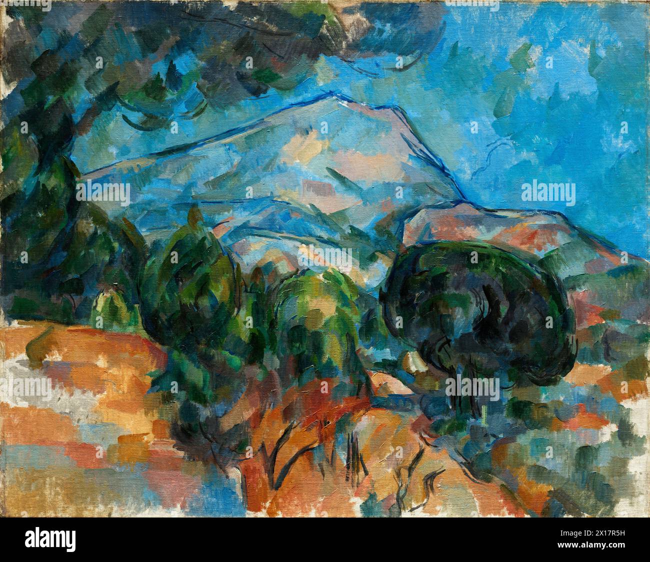 Mount Sainte-Victoire. Paul Cezanne. c. 1904. Stock Photo
