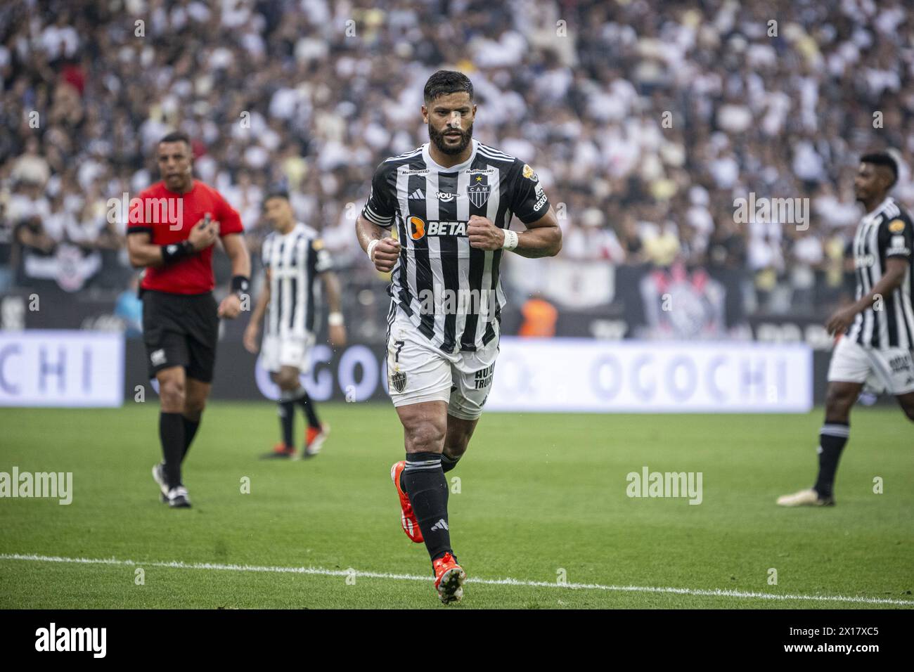 Hulk of Ath MG during the 2024 Campeonato Brasileiro football match