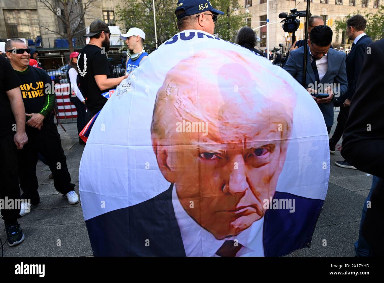 New York, USA. April 15, 2024, New York, New York, USA Protesters