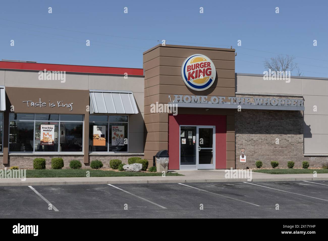 Indianapolis April 13, 2024 Burger King fast food restaurant. Burger King is a subsidiary of