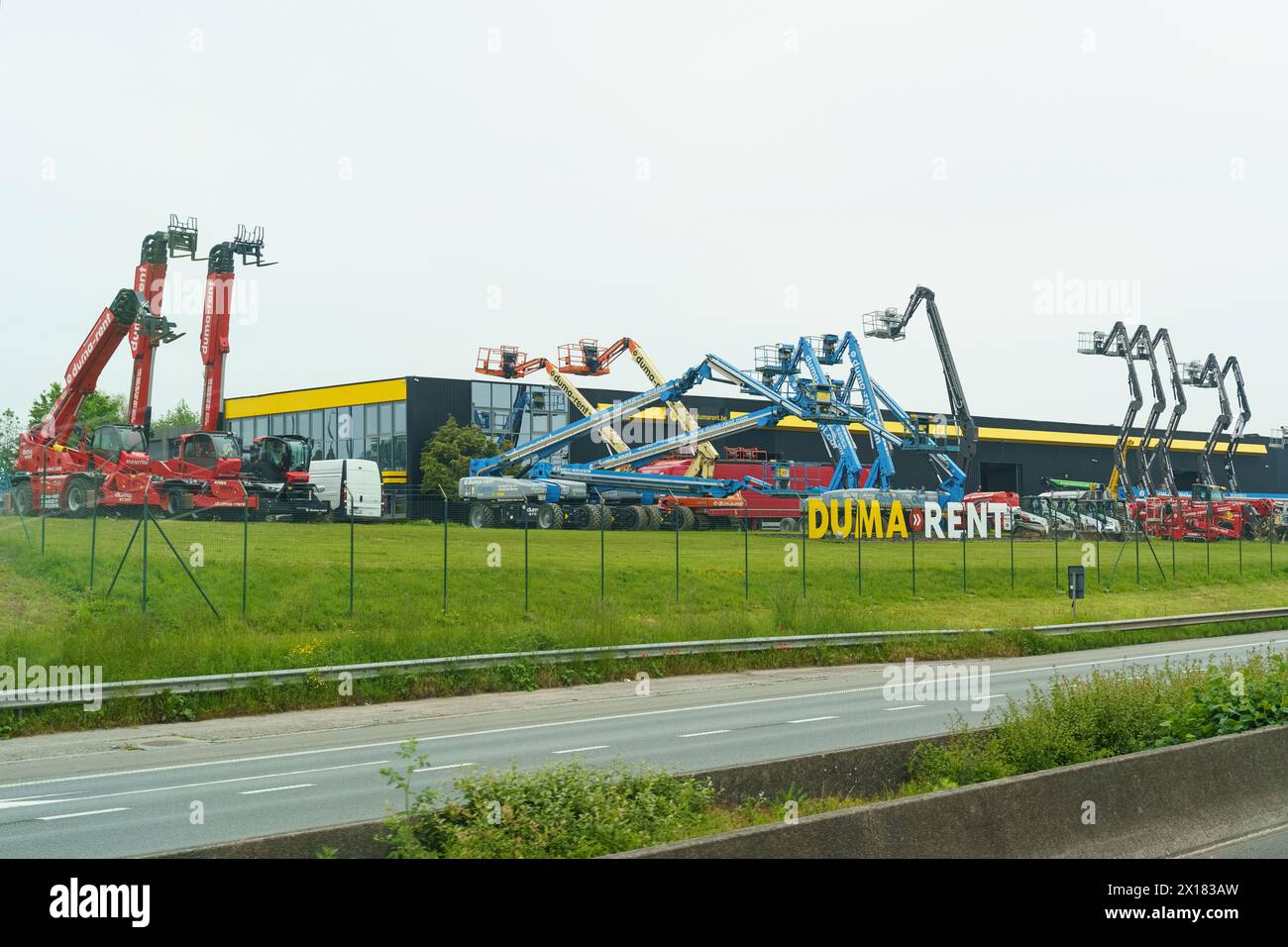 Kortrijk, Belgium May 22, 2023 An array of various construction