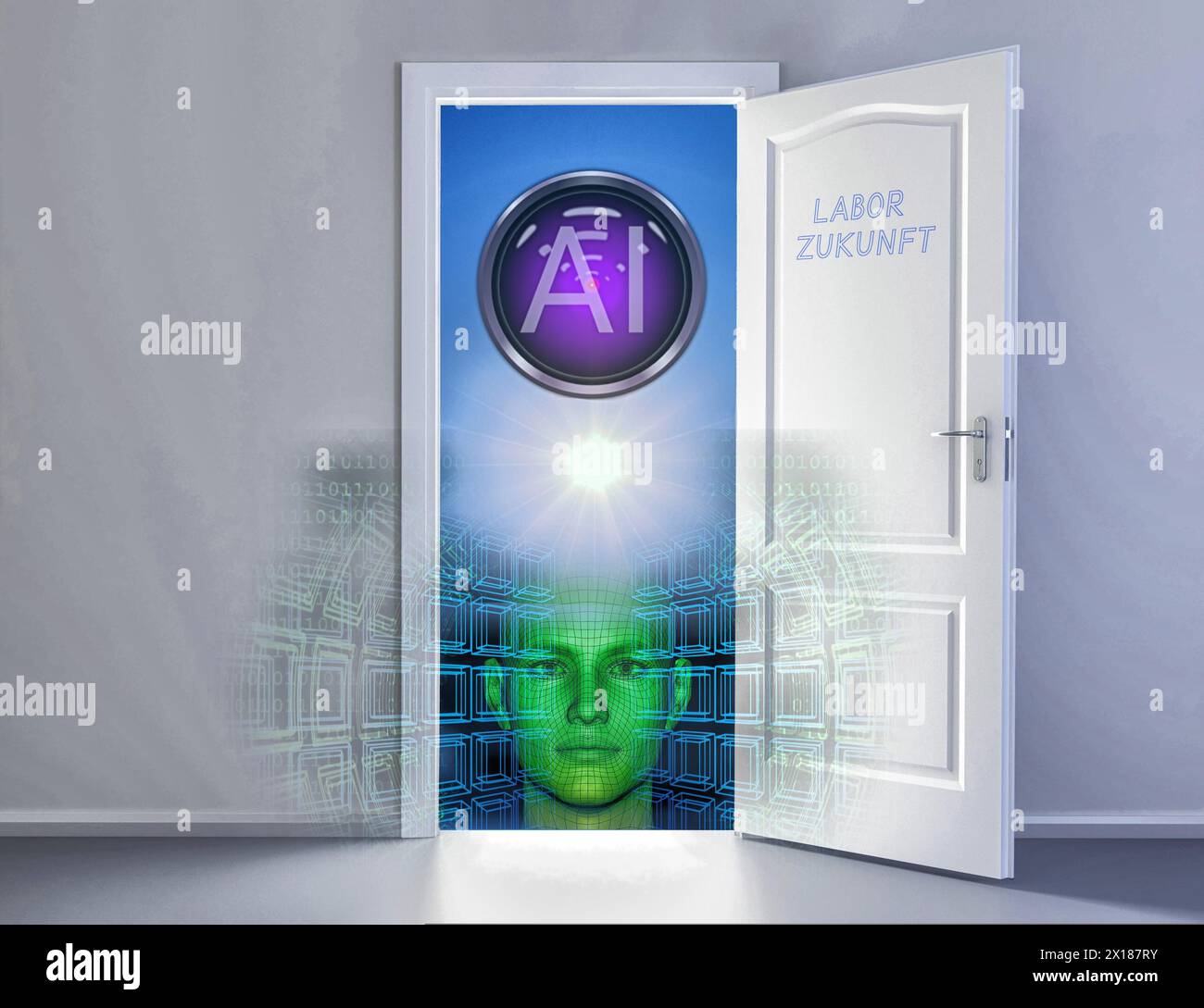 Symbol photo, AI, ChatGBT, AI, OpenAI, chatbot, artificial intelligence, artificial intelligence, IT system, computer science, IT technology Stock Photo
