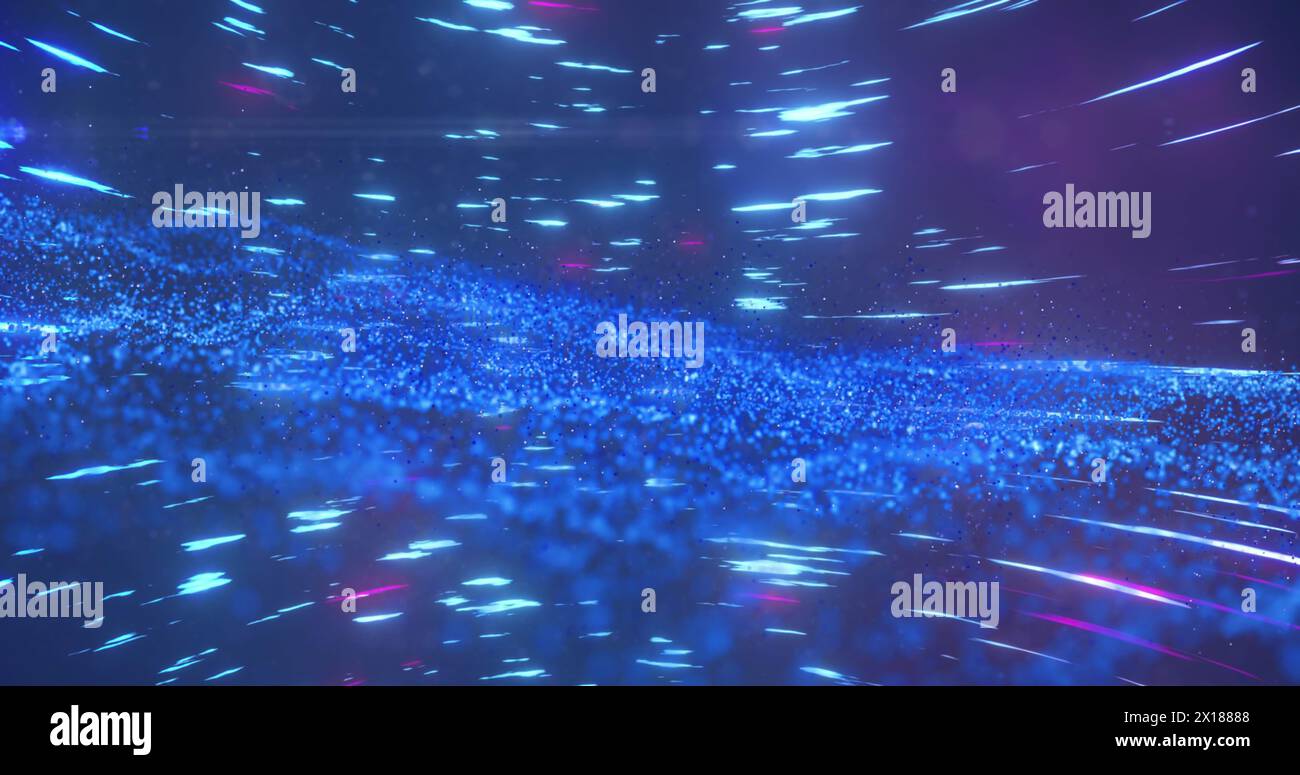 Abstract animation glowing lines forming hi-res stock photography and ...