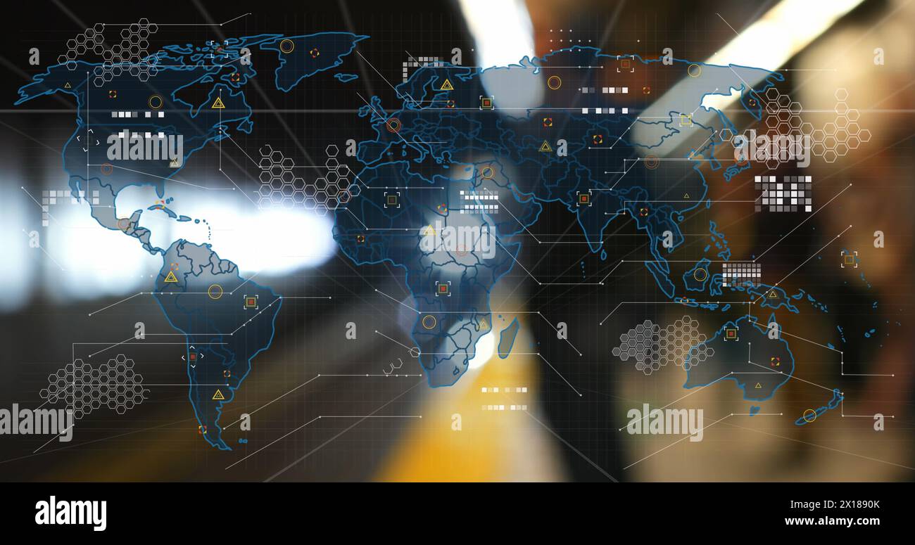 Globall world map hi-res stock photography and images - Alamy