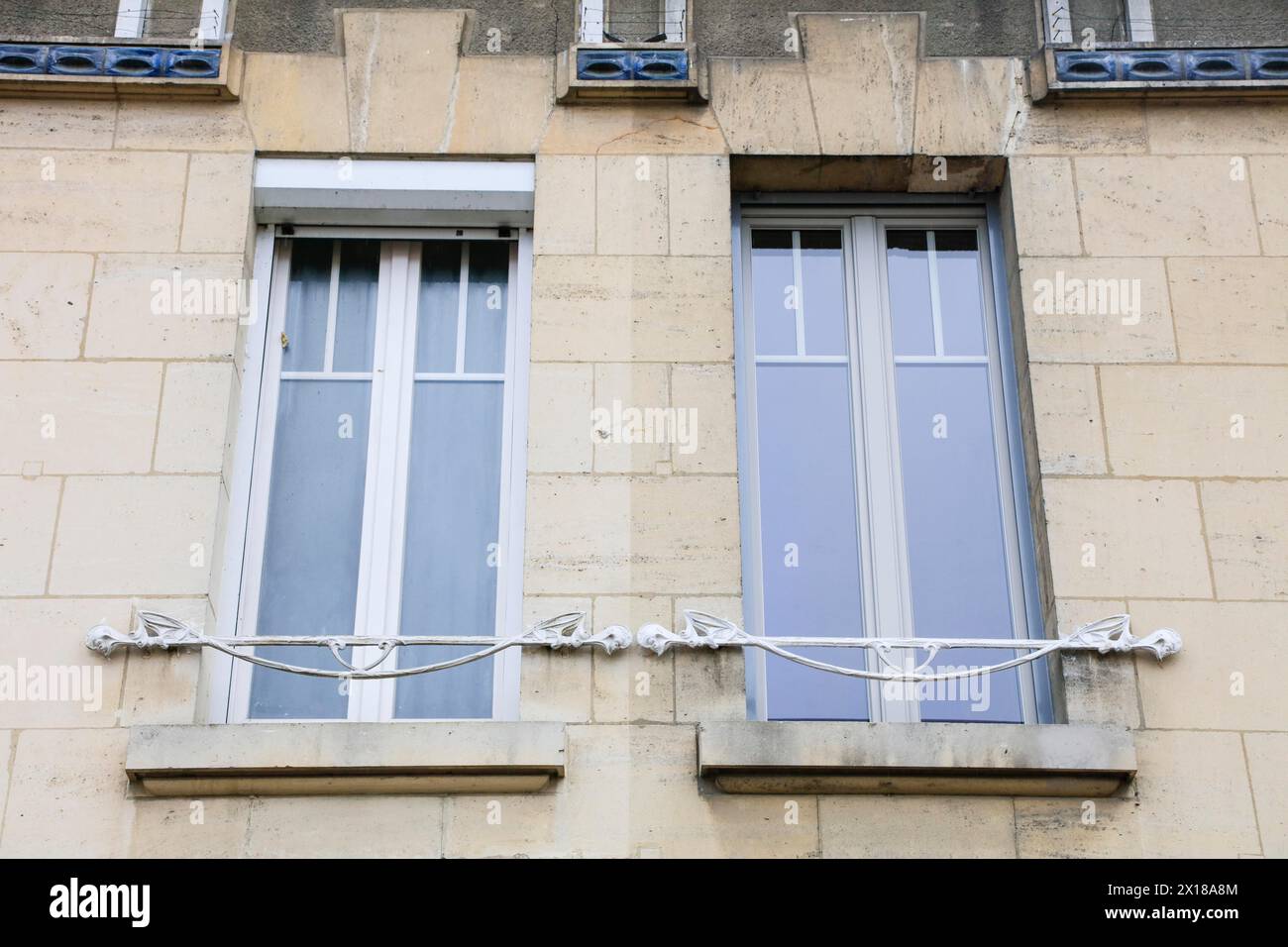 Window railings and balconies on residential buildings designed by ...