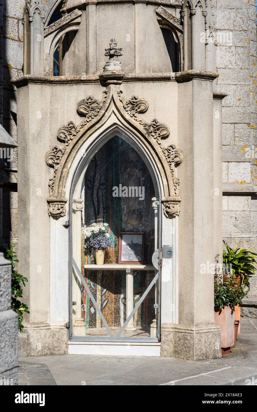 A small side chapel of the Temple Expiatori del Sagrat Cor church on the Tibidabo in Barcelona, Spain Stock Photo