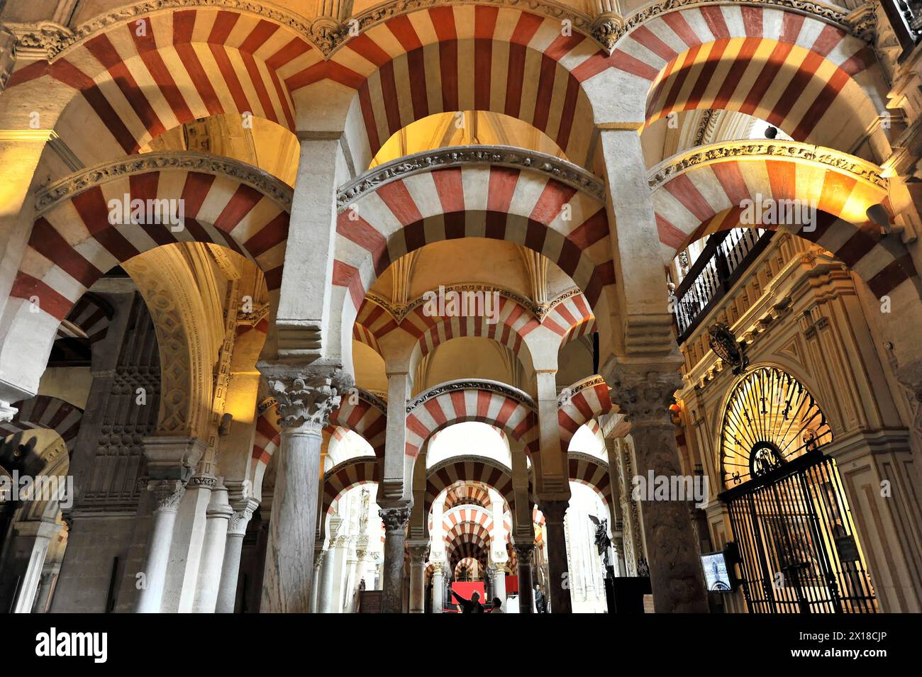 Interior, Forest of Columns, Mezquita, former mosque, now cathedral