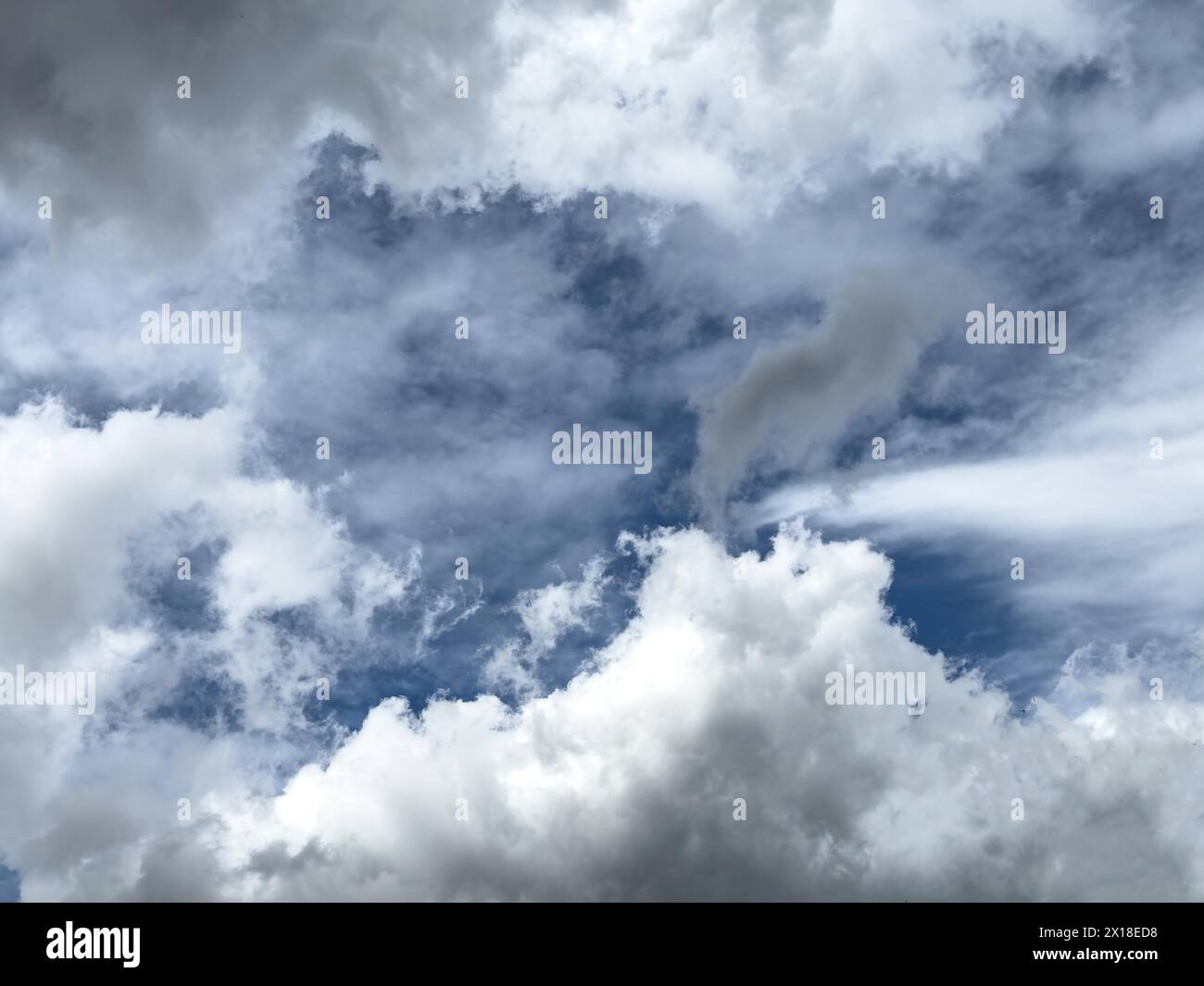 Storm clouds Clouds during storm Altocumulus, Germany Stock Photo