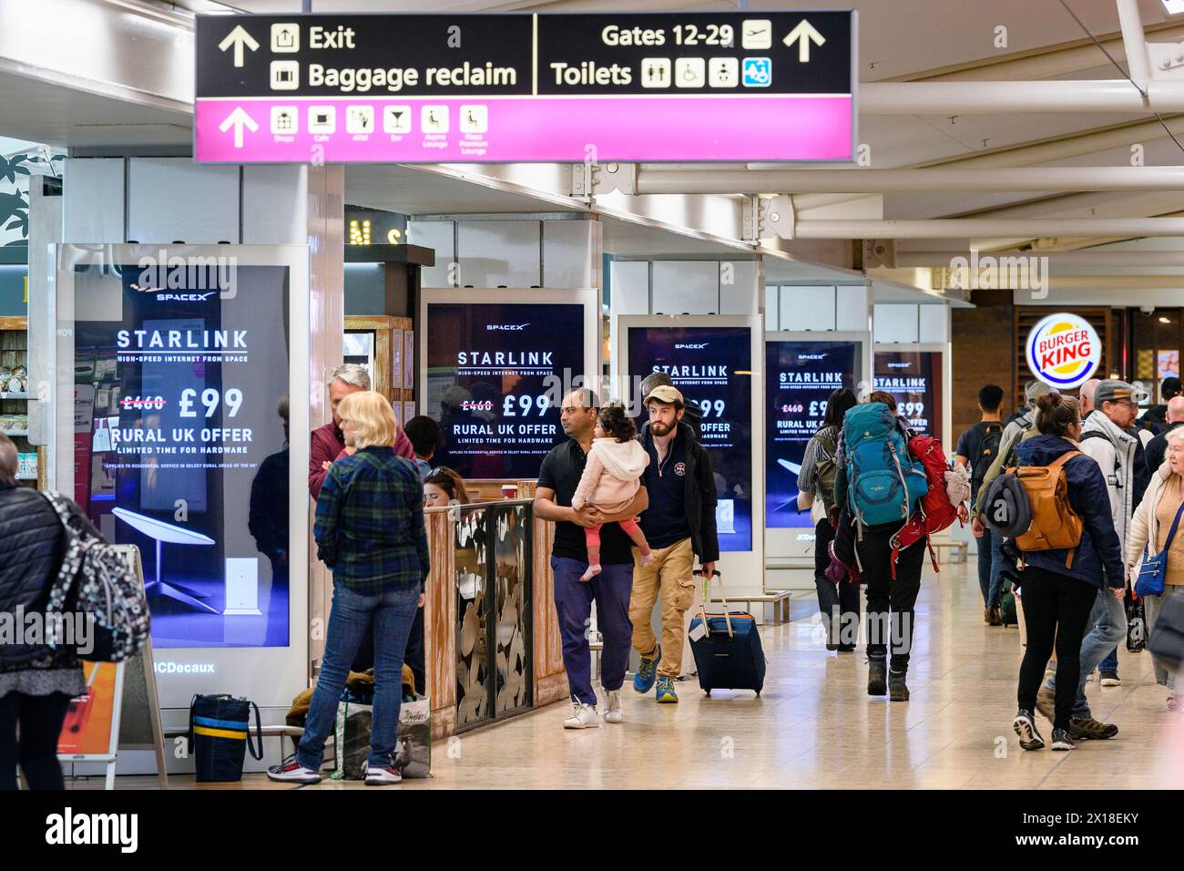 Edinburgh Airport, Departure Lounge Stock Photo Alamy