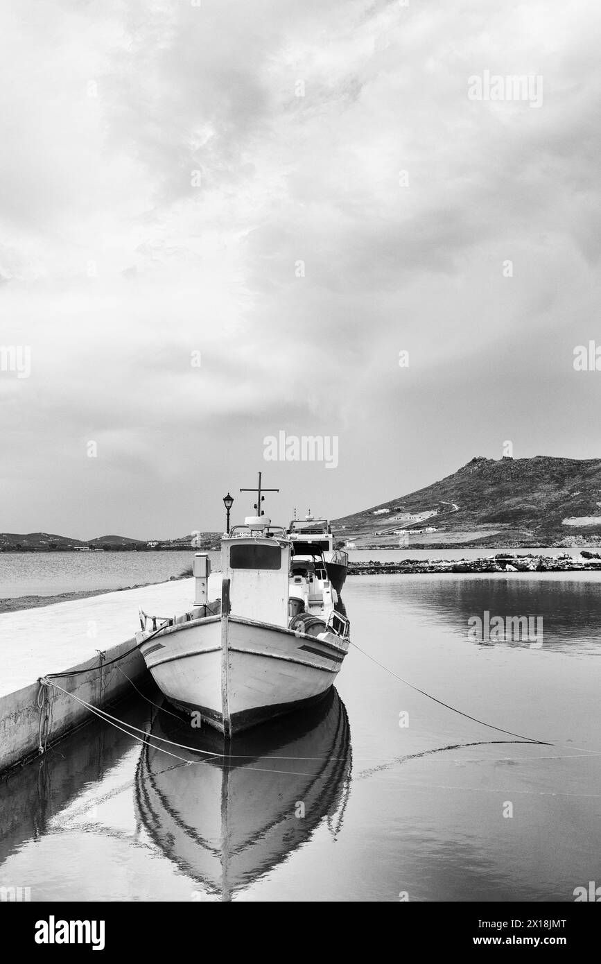 Old fishing boat Black and White Stock Photos & Images - Alamy