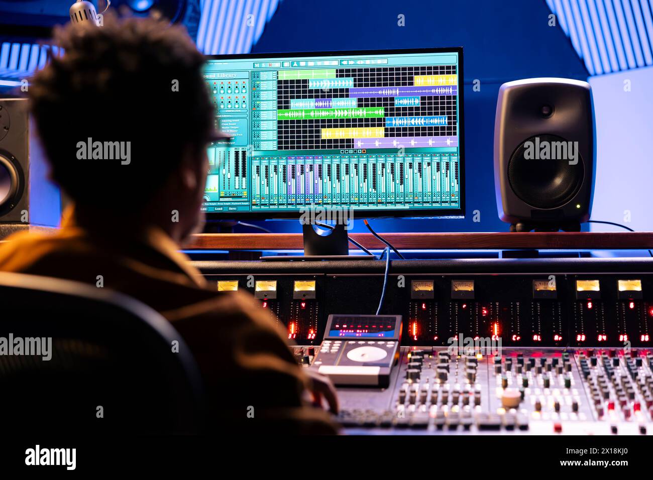 African american tracking engineer hi-res stock photography and images ...