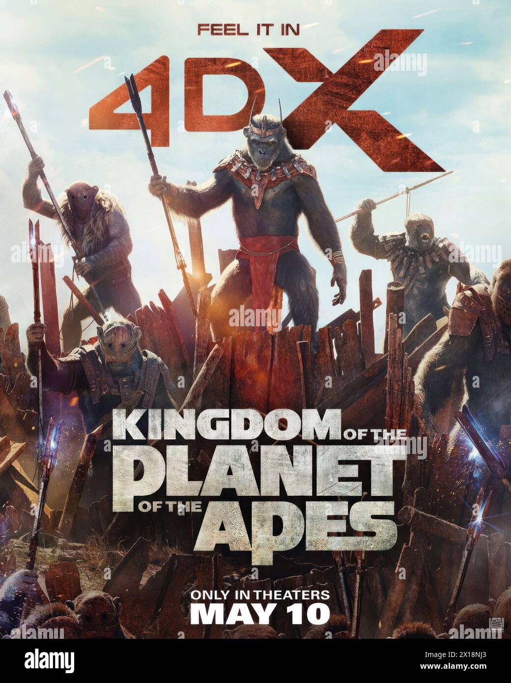 KINGDOM OF THE PLANET OF THE APES, US 4DX poster, Proximus Caesar