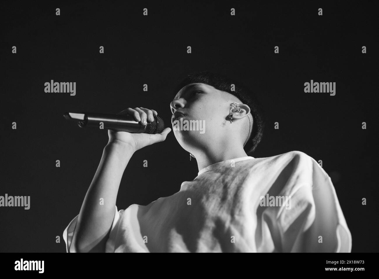 Milo J performs during the concert at VistaAlegre in Madrid, March 15