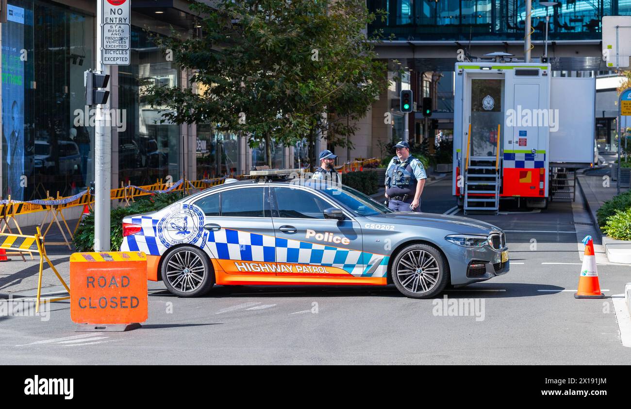 Sydney, Australia. 14 April 2024. Scenes from the aftermath of the
