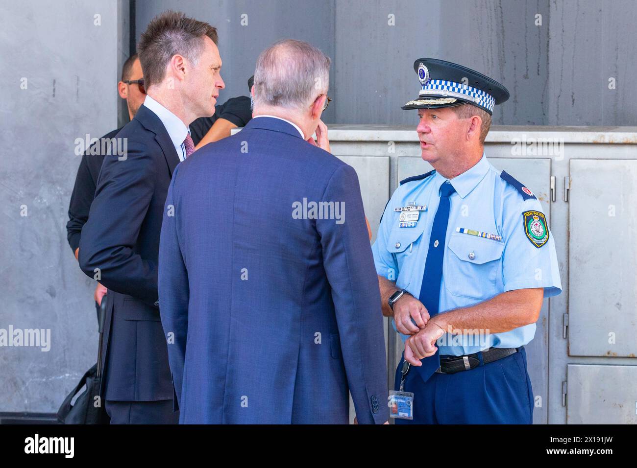 Sydney, Australia. 14 April 2024. Scenes from the aftermath of the