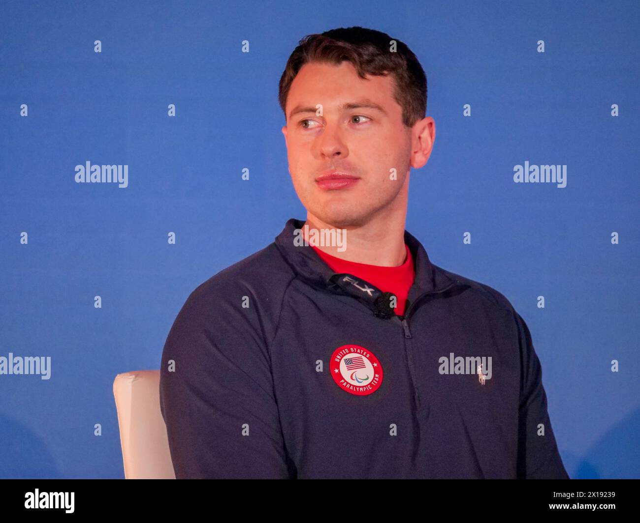 New York, New York, USA. 15th Apr, 2024. Team USA athletes in both the