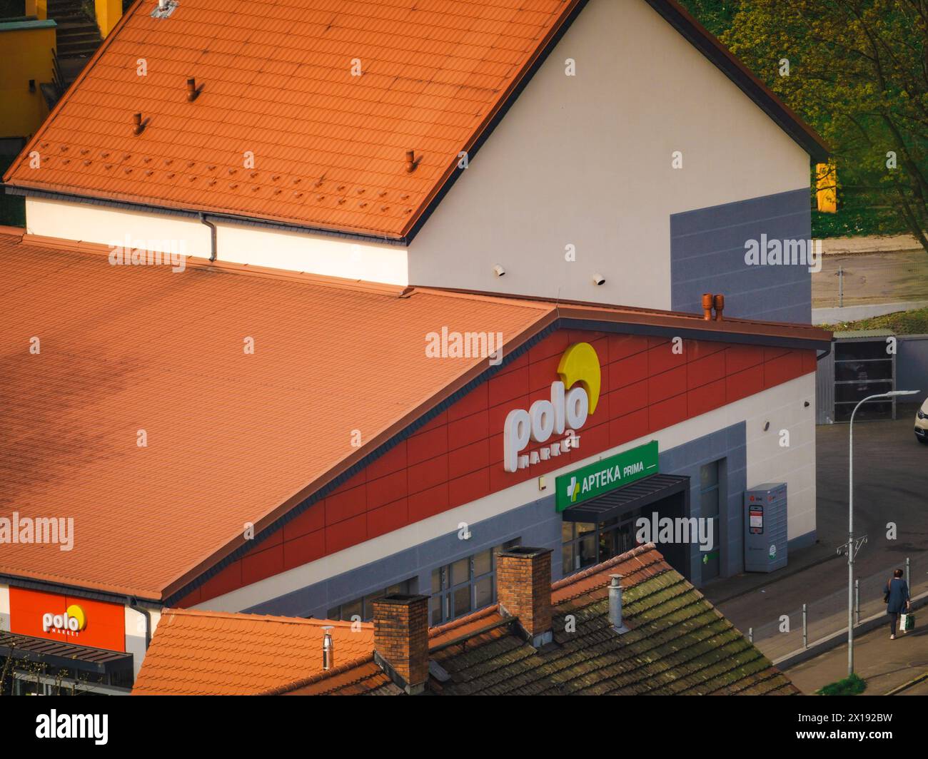 Walbrzych, Poland - 9 april 2024: Polomarket is a polish retail chain