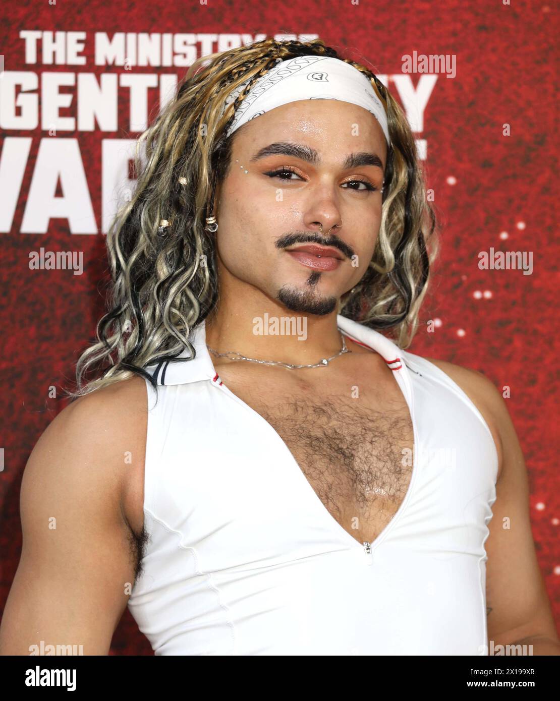 April 15, 2024, New York, New York, USA: Actor TOMAS MATOS seen at the ...