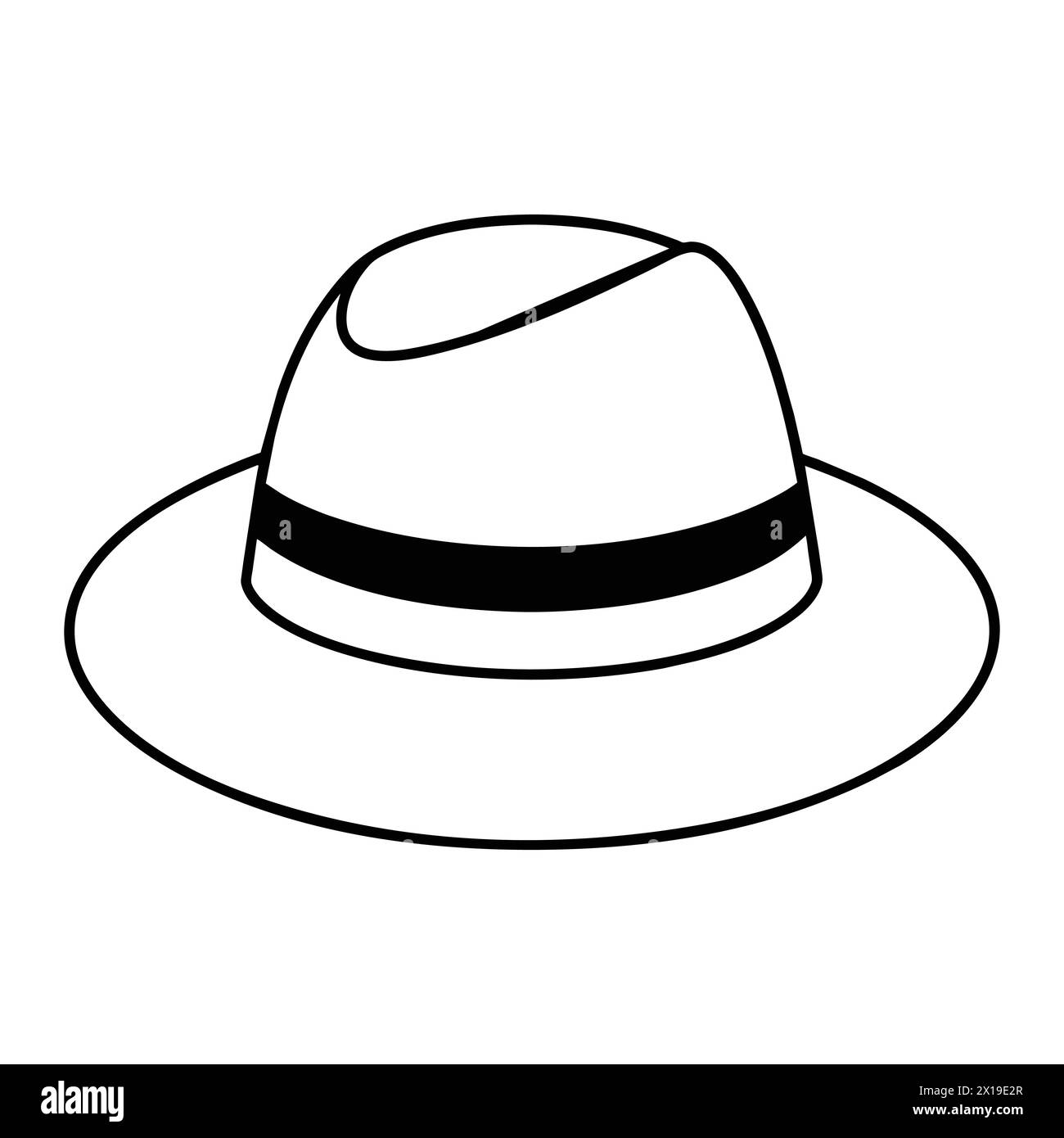 hat-isolated-on-white-background-stock-vector-image-art-alamy