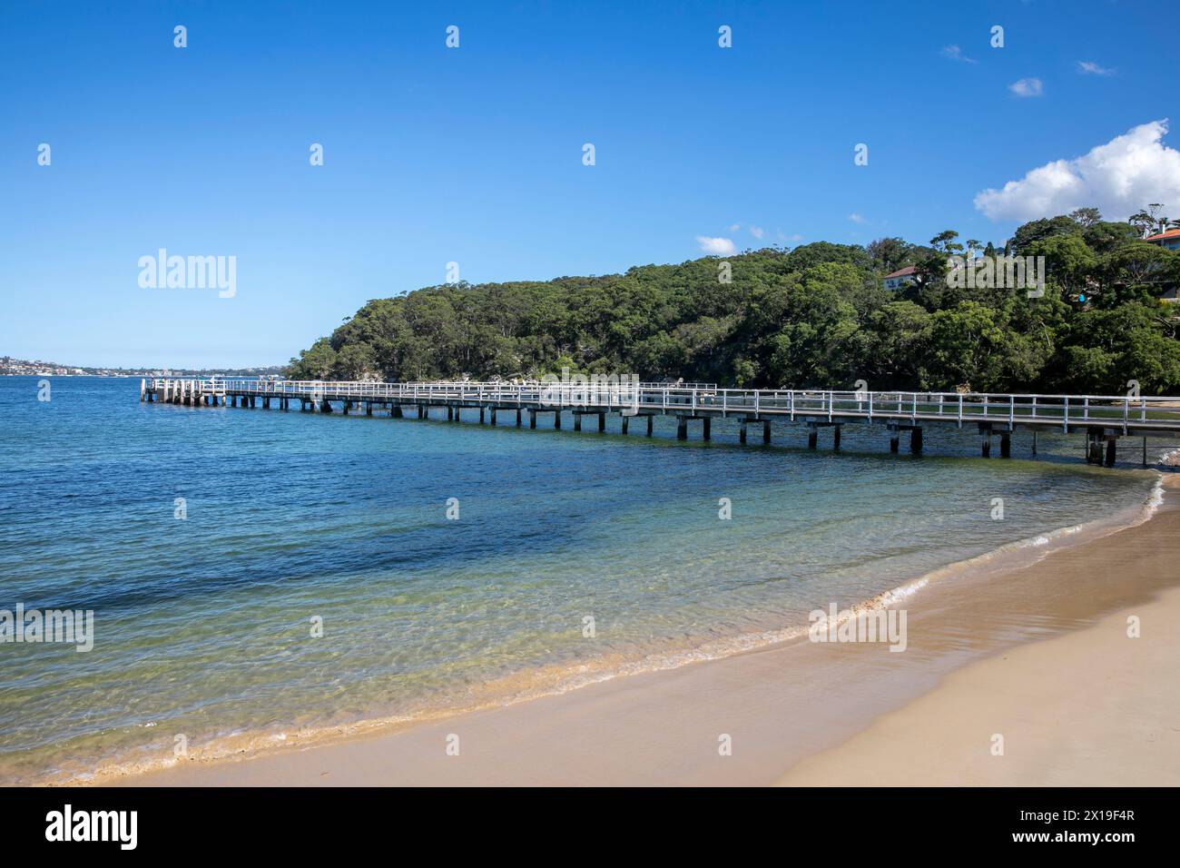 Chowder Bay and Clifton Gardens jetty wharf, in Sydney Harbour national