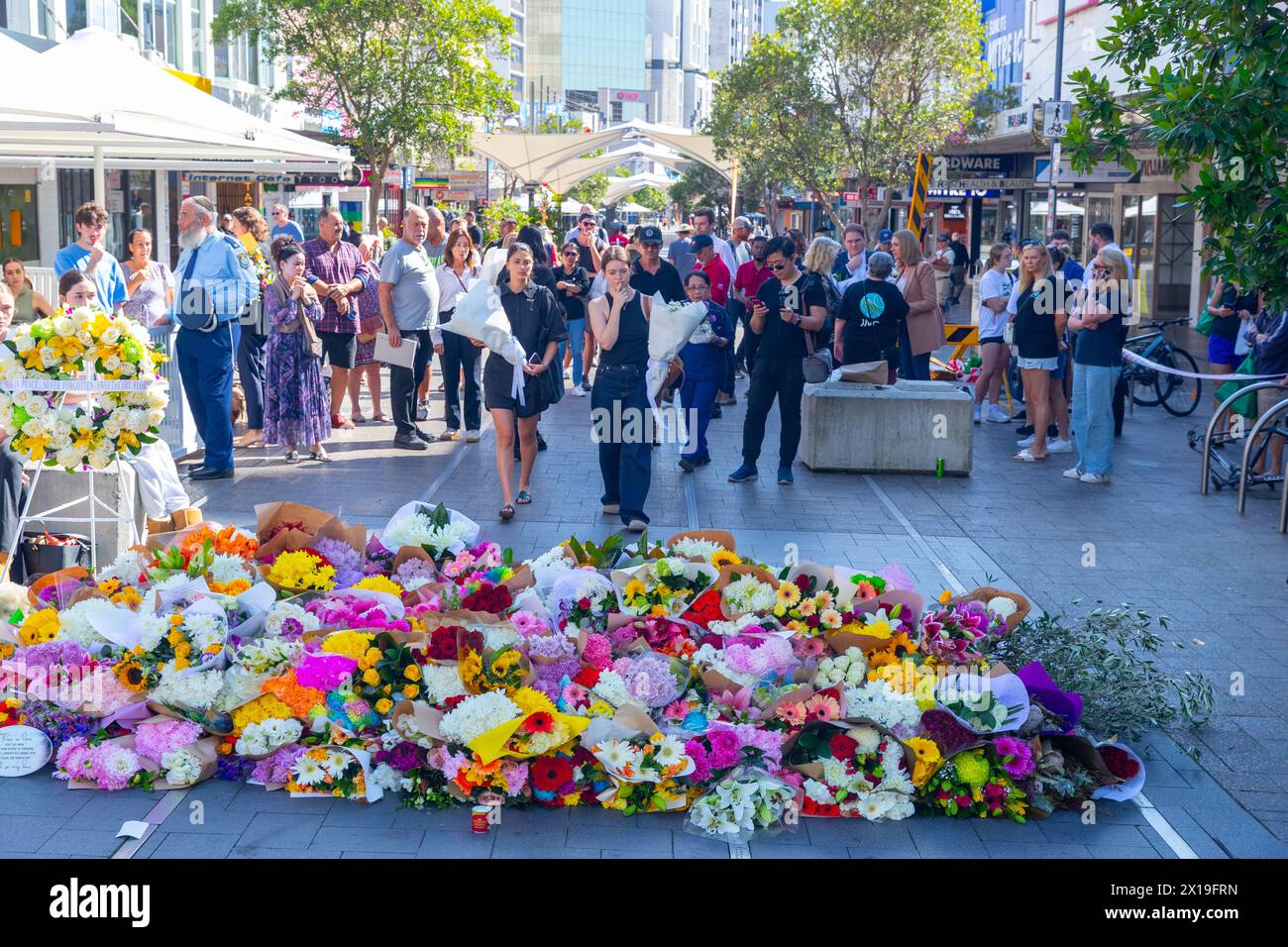 Sydney, Australia. 14 April 2024. Scenes from the aftermath of the