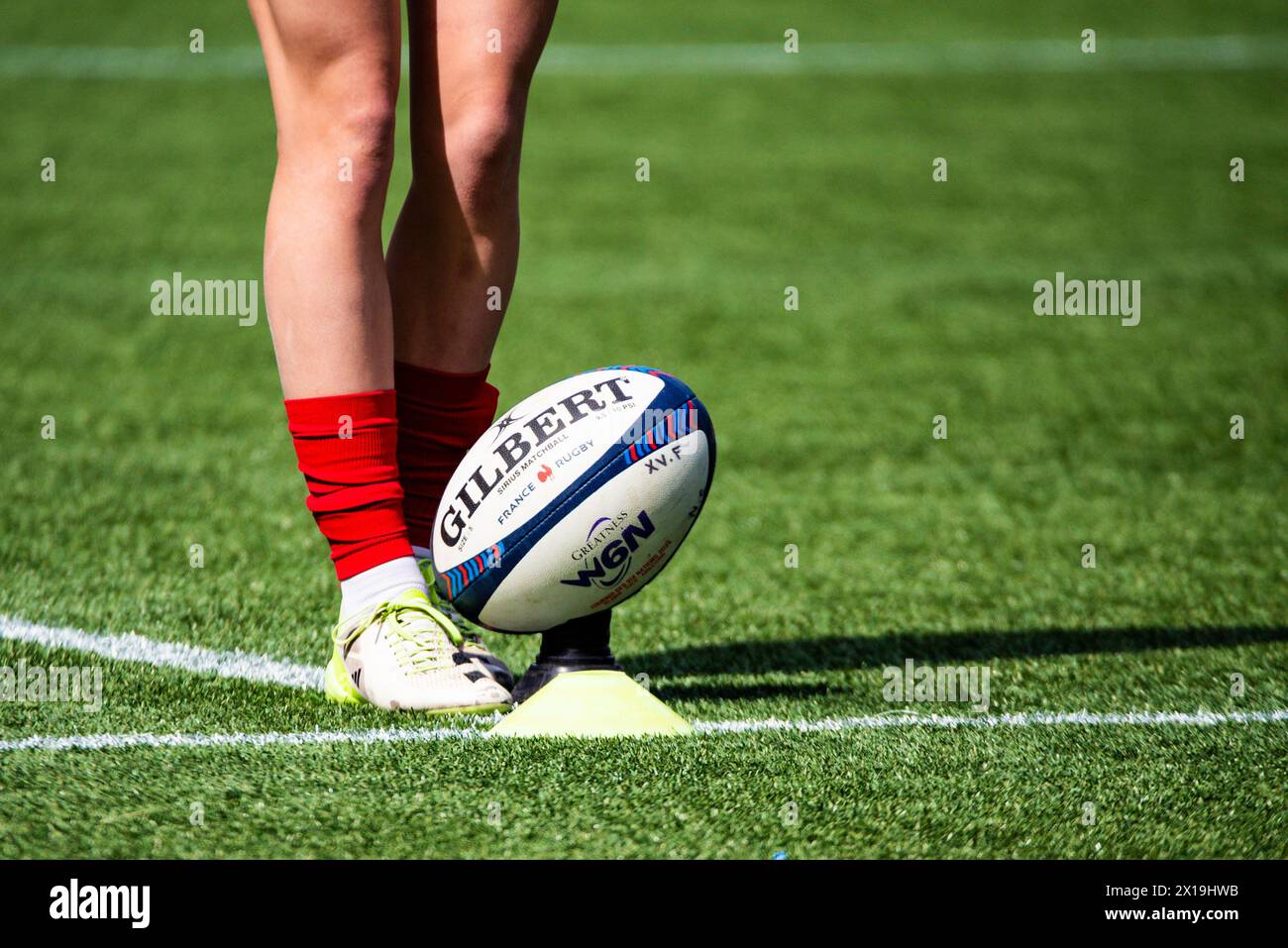 The official ball ahead of the Women's Six Nations 2025, rugby union