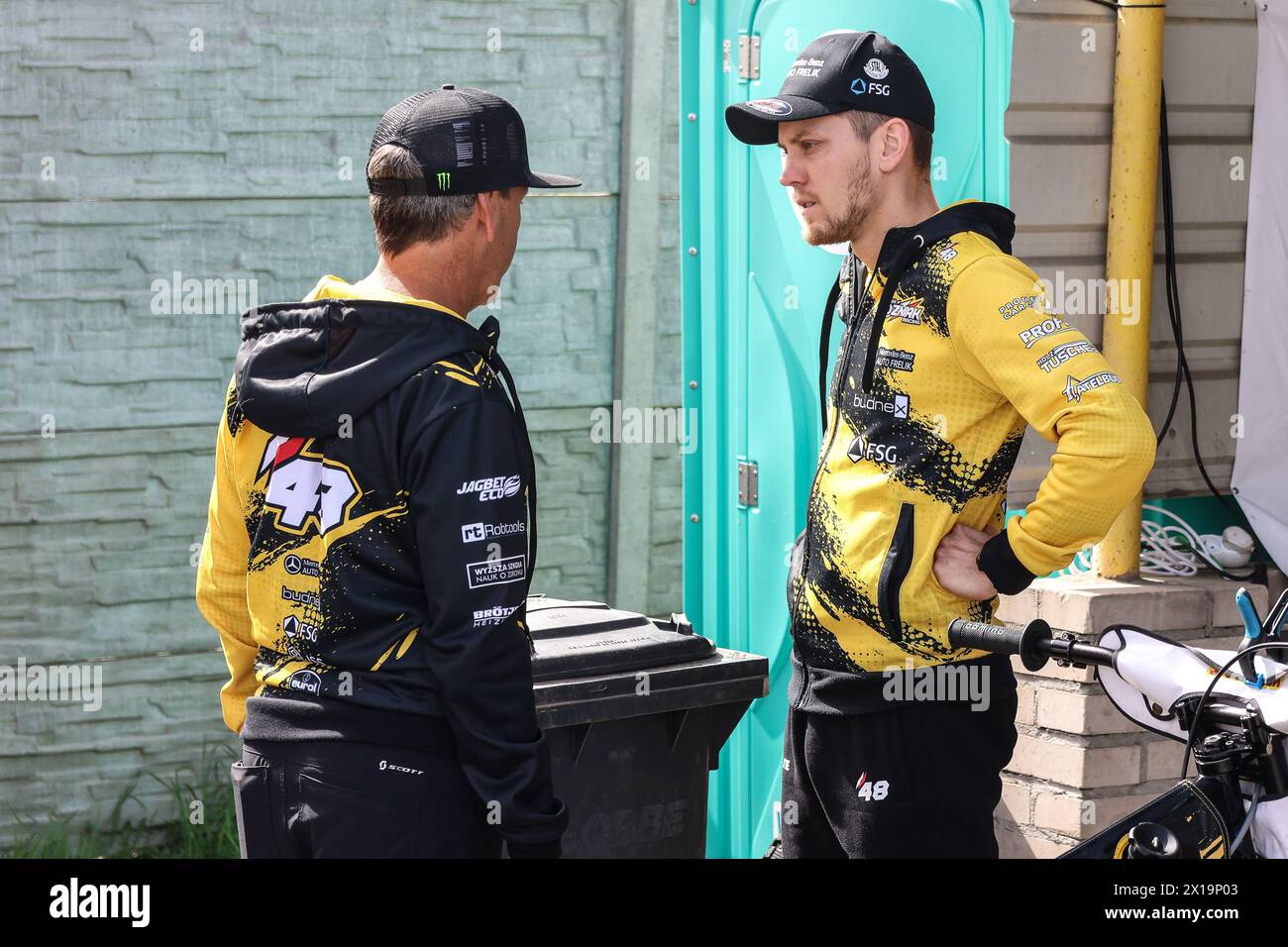 04.01.2024 Opole, Poland, Speedway (zuzel) - Golden Helmet (Reall Final Turnieju o Zloty Kask) op: Szymon Wozniak, Greg Hancok Stock Photo